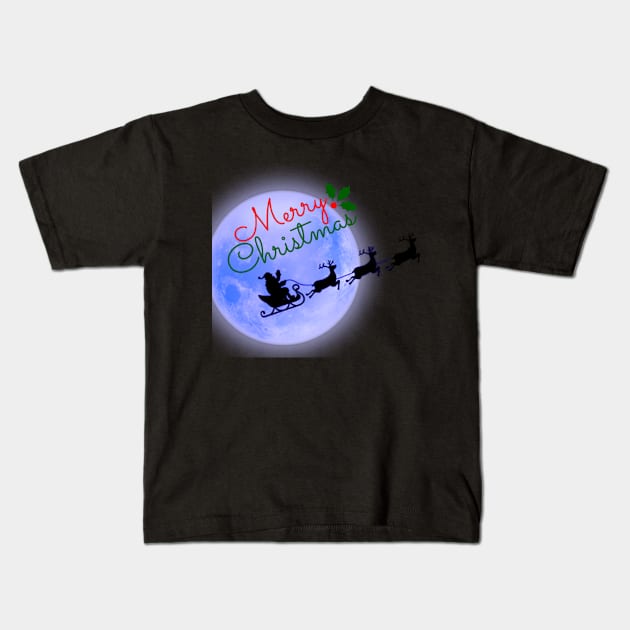 Merry Christmas - Santa Clause Kids T-Shirt by Christamas Clothing